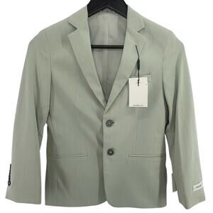 Calvin Klein Boys Blazer Size 10 Seafoam Green Easter Spring Church Suit Jacket